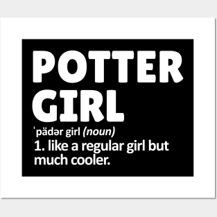 pottery girl Posters and Art